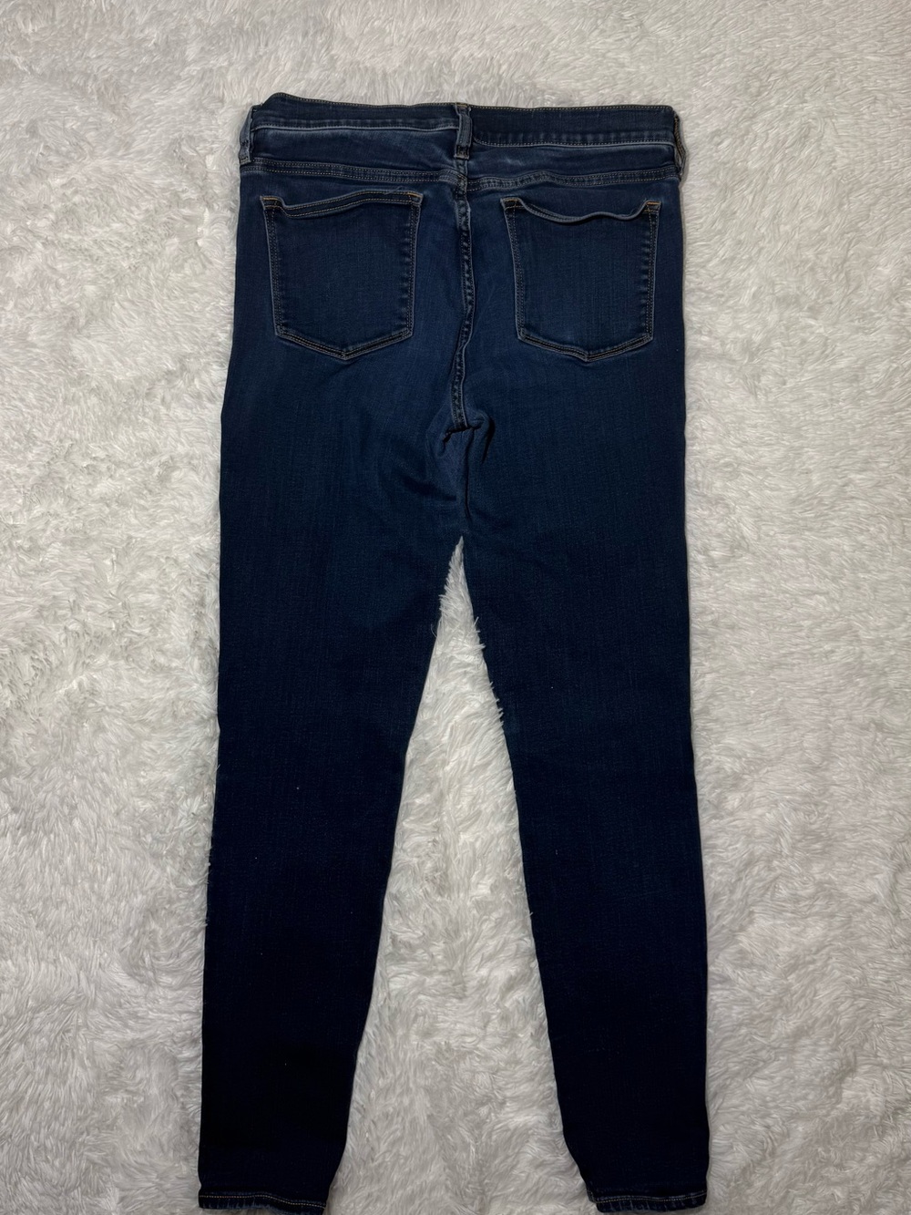 Jeans J.Crew Women's Stretch Skinny Jeans Dark Wash Size 30 (34" Waist) Slim Fit - Picture 6 of 6